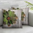 Autua Flower Metal Frame Graphic Decorative Cushion Throw Pillow Cover
