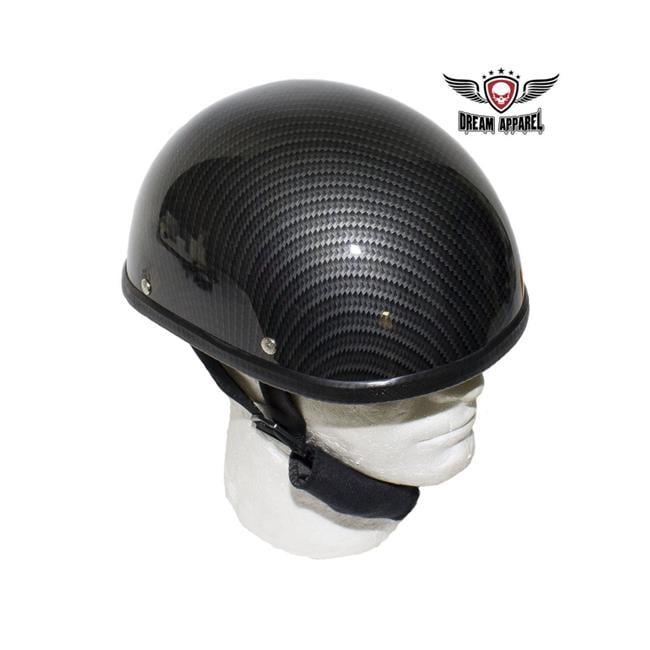 Black Carbon Fiber Novelty Helmet Medium