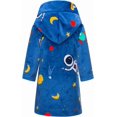 thumbnail image 2 of Albornoces para niños y niñas, batas de baño de felpa suave de forro polar coral con capucha para niños, 2 of 3