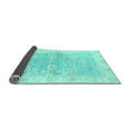 thumbnail image 2 of Ahgly Company Indoor Square Oriental Light Blue Modern Area Rugs, 3' Square, 2 of 4