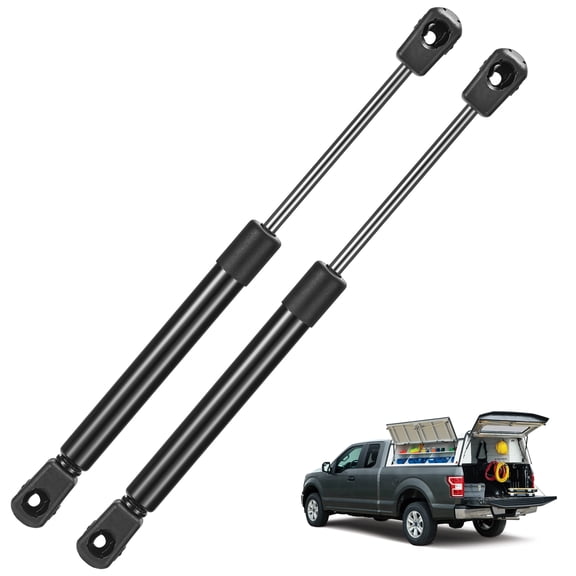 BDFHYK 4058 10 inch 35Lbs/156N Gas Strut Lift Support for are Leer Topper Rear Window, Truck Bed Cover, Cabinet lid Door, Trap Door, Outdoor Bench, Trash bin lid, Set of 2