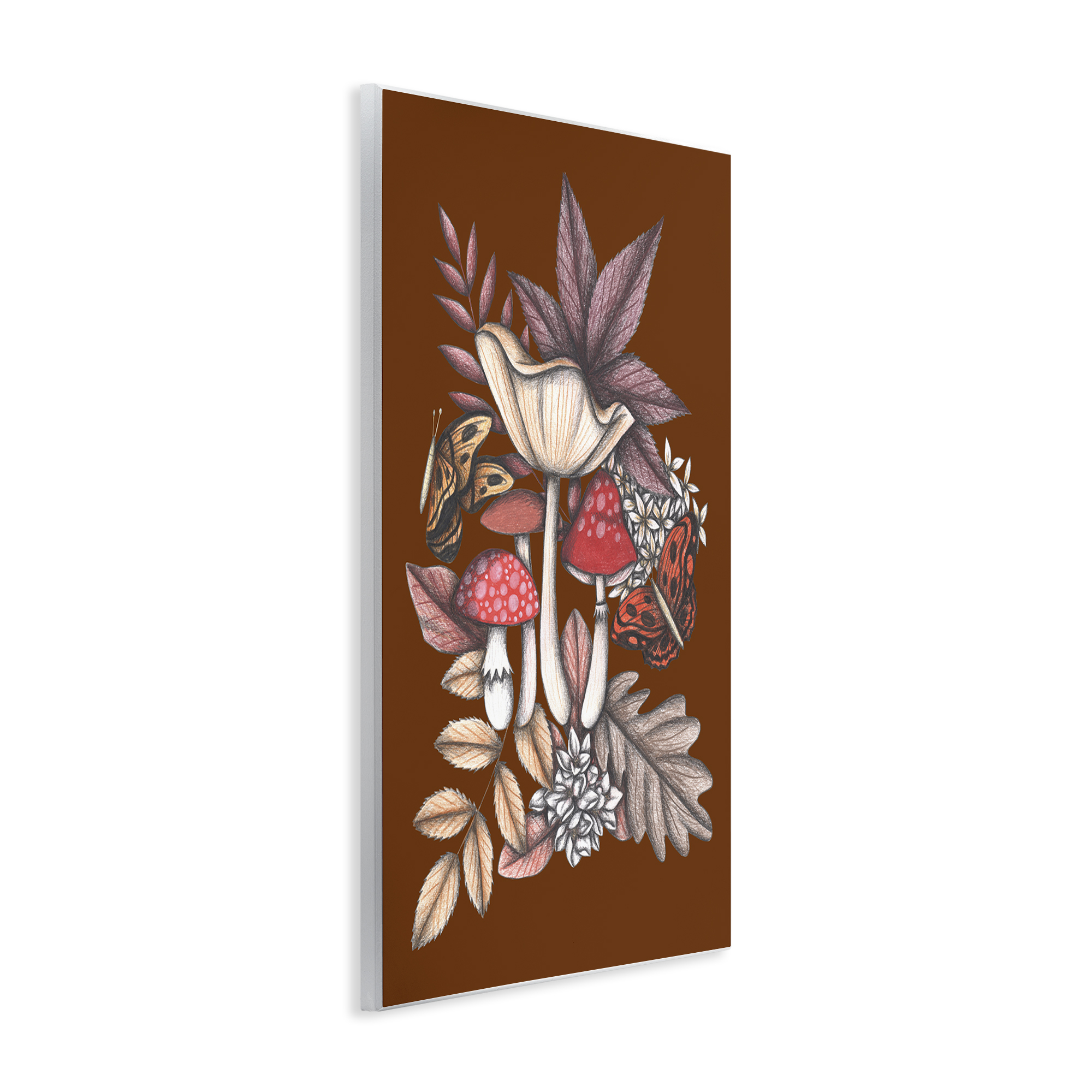 Autumn Mushrooms Magic Wall Plaque Art, design by Cecilia Battaini