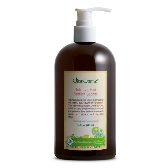 Just Nutritive Hair Setting Lotion, Nourish, Anti-Frizz, Enhance Shine & Volume, 16oz