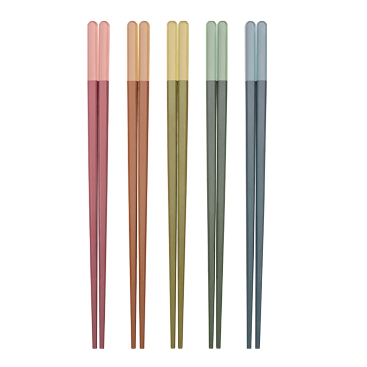 5 Pairs Chopsticks Reusable, 24cm Family/ Hotel/ Restaurant Chop Sticks