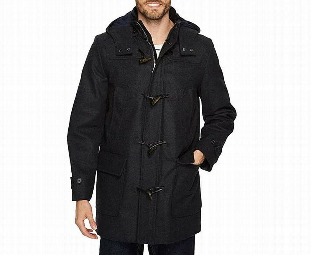 Nautica Mens Duffel Coat Medium Hooded 