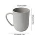 thumbnail image 3 of CaiYueKe Plastic Drinking Cup with Handle, Striped Household Mouthwash Cup, Creative Bathroom Cup, Durable Food Grade Cup for Daily Use, Easy Clean Dishwasher Safe, 3 of 7