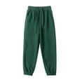 thumbnail image 2 of ITSAME Sweatpants for Boys Girls, Casual Sport Drawstring School Uniform Tapered Pants Green 4-5T, 2 of 7