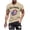 Khaki, variant on UVEASISHA Football T Shirts for Men Game Day Short Sleeve Crewneck Graphic Tees Big and Tall Casual Slim Fit Workout Shirt Fashion Streetwear Tshirts White M