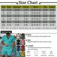 thumbnail image 3 of Domuza Summer Track Suits for Men 2 Piece Shorts Sets Short Sleeve Sweatsuit Outfits 1/4 Zip Golf Polo Shirts and Shorts Set Yellow XL, 3 of 6
