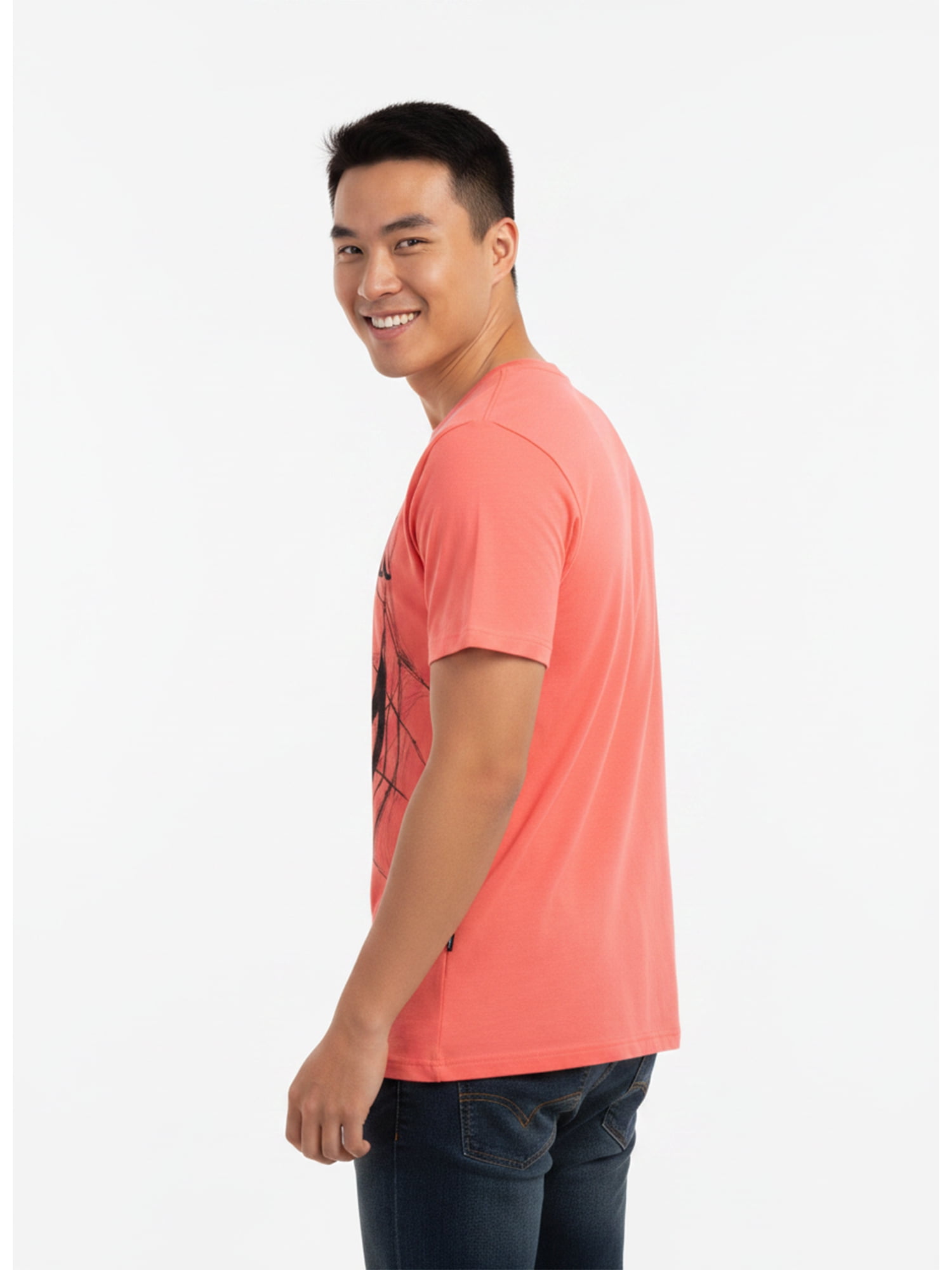 Marvel Spider-Man, Men's & Big Men's Graphic Tee, Sketch Face, Sizes S-3XL
