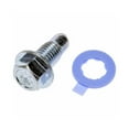 thumbnail image 3 of KarParts360 For GMC Savana 4500 2020 Oil Drain Plug | Steel Material | Silver | Gasket | Hex Head Drive | Coarse Thread | AJ0310404, 3 of 4
