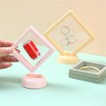 thumbnail image 3 of pitrice Transparent PE Film Jewelry Box Rings Necklace Storage Colorful Protect Stand Multifunctional Presentation Display Case M Yellow, 3 of 8