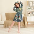 thumbnail image 3 of FORMRS Kids Bathrobe Unisex Hooded Robe Toddler Pajamas Sleepwear, Size 2-3T, Sunshine Goldfish, 3 of 7