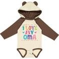 thumbnail image 3 of Inktastic I Love My Oma Granddaughter Girls Long Sleeve Baby Bodysuit, 3 of 5