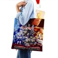 thumbnail image 4 of Black Clover Bolso de tela con estampado de lienzo para mujer, bolsa de compras reutilizable y estética, con cremallera interior, regalo para mujer,38*45cm., 4 of 6