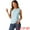 Light Blue, variant on Unique Bargains Women's Peter Pan Collar Blouse Sleeveless Jacquard Floral Tank Top S Light Green