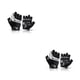 thumbnail image 1 of Greeniant Guantes de ciclismo de 2 piezas para hombre y mujer, Protector deportivo antideslizante, a prueba de golpes, antisudor, medio dedo, Negro SG 2piezas, 1 of 6