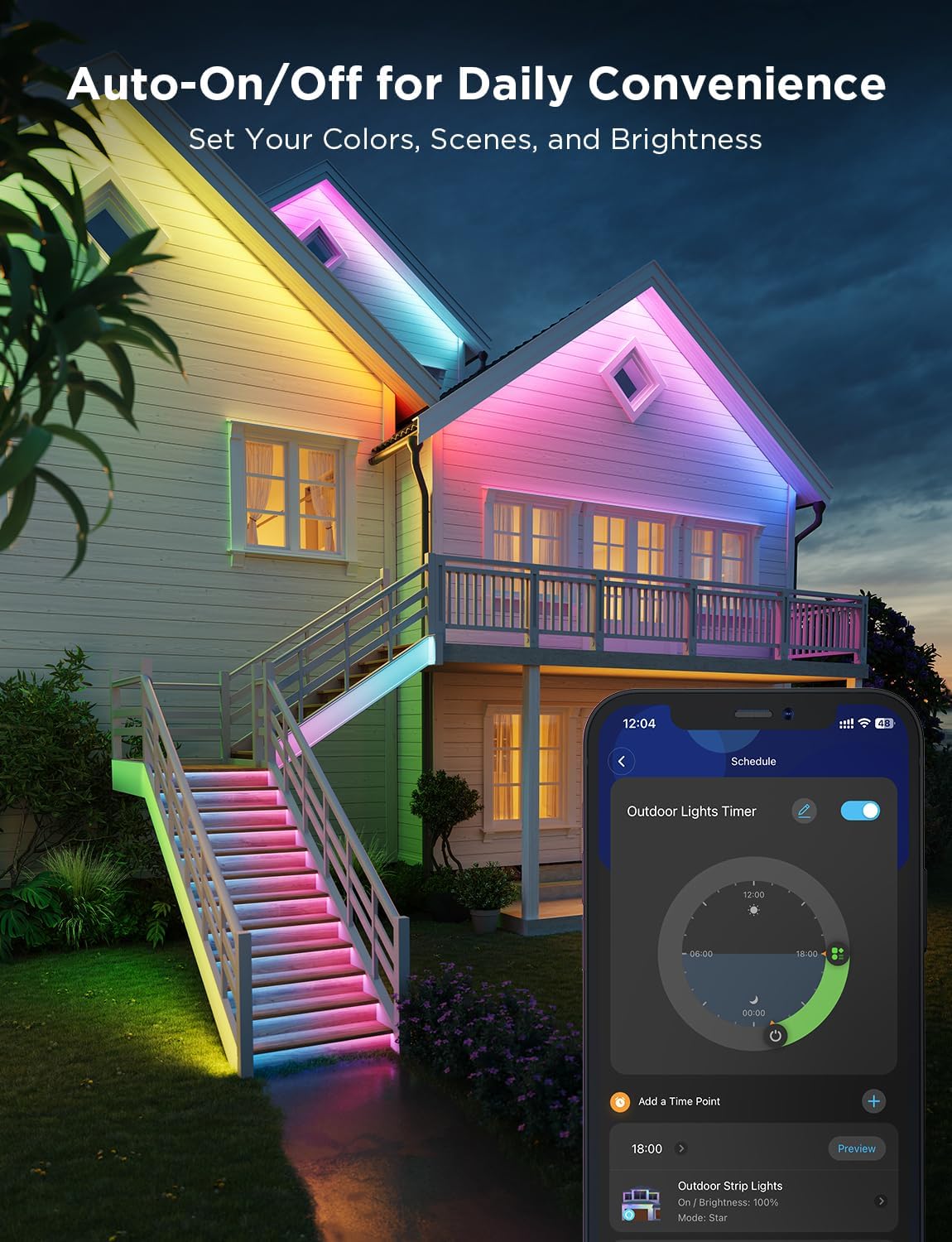 Govee RGBICWW Outdoor LED Strip Lights (32.8 ft)