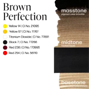 Perma Blend Permanent Makeup for Modifying Colors, Used for All Permanent Makeup Procedures - Brown Perfection 1/2oz