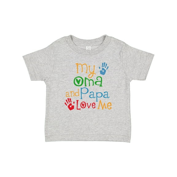 Inktastic My Oma and Papa Love Me Boys or Girls Baby T-Shirt