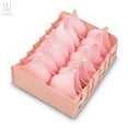 thumbnail image 4 of Gustave Foldable Drawer Dividers, Fabric Storage Boxes, Closet Organizers, Under Bed Organizer, for Clothing Underwear Bra Socks and Ties (Pink), 4 of 9