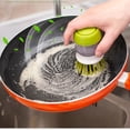 thumbnail image 3 of Cepillo De Limpieza UNIVERSOENLINEA.COM Dispensador Jabon Cocina Hogar gris, 3 of 10