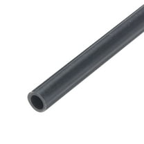 Rigid Round Pipe 5mm ID 7mm OD 9" Length Dark Grey High Impact for Water Pipe, Crafts, Cable Sleeves