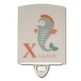 thumbnail image 1 of Carolines Treasures BB5749CNL Alphabet X for Xray Fish Ceramic Night Light, 1 of 1