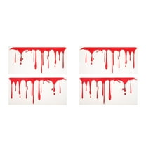 WORGEOUS 2 Pairs Halloween Car Decorations Dripping Blood Effect Car Sticker Decal Car Exterior Stickers Car Accessories For Halloween