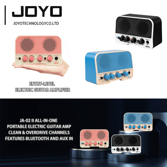 JOYO 5W Electric Guitar Amp Small Practice Amp with Bluetooth Rechargeable JA-02