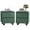2 drawer set of 2-Green, variant on YOCWO 2 Drawer Nightstand for Bedroom, Mid Century Bedside Table with Arc Edge and Round Leg, Wood Storage Chest of Drawer Organizer for Bedroom Living Room Hallway Closet, Green