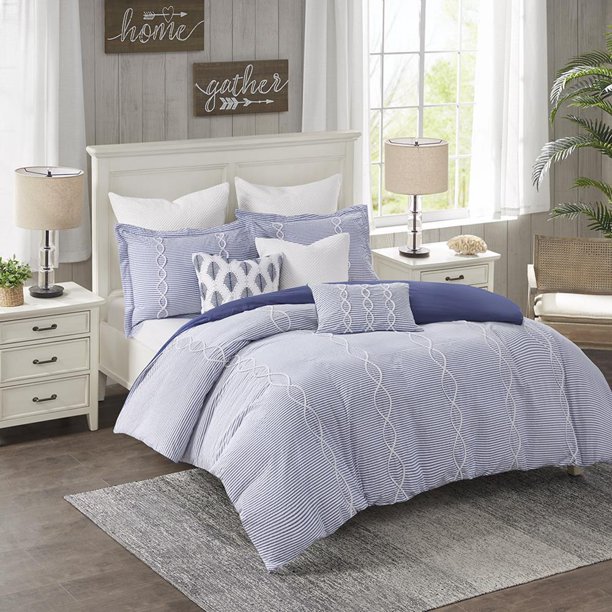 Madison Park Coastal Farmhouse Comforter Set Queen