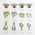 thumbnail image 3 of Soumake 10Pcs Nail Ornaments Bright Color Sparkling Shiny Visual Effect Creative Shape Wide Application Show Unique Charm Alloy 3D Metal Manicure Decor Nail Accessories For Nail Salon Practical, 3 of 8