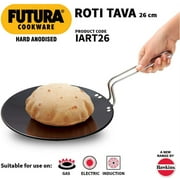 Hawkins Futura Hard Anodised Concave Roti Tava, 10.25" Grey IRT-26
