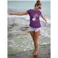 thumbnail image 4 of Pipeline Waveflower Floral Themed Graphic Tee - T-shirt Women's, 4 of 4