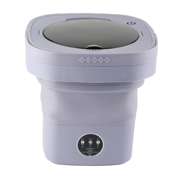 Portable Washing Machine, 6.5L Mini Portable Bucket Washer Foldable Washing Machine With Soft Spin Dry And Drainage Pipe Small Portable Washer For Apartment RV Travel Underwear