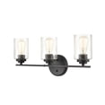 thumbnail image 2 of 3 - Light Matte Black / Black Wall Sconce, 2 of 8