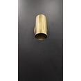 thumbnail image 3 of Raw Brass Mid-Century Wall Sconce with Perforated Shade – Hardwired Accent Light, 3 of 3