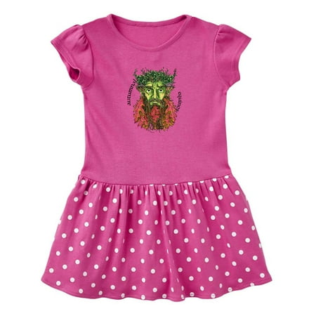 

Inktastic Autumnal Equinox Green Man into Fall Gift Baby Girl Dress