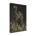 thumbnail image 4 of Trademark Fine Art Sarah Manovski  Black gold jaguar in grass Canvas Wall Art, 4 of 4