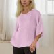 thumbnail image 5 of Vestidos Casuales Para Mujer, Blusas De Mujer De Moda Camiseta de lino con cuello y botones para mujer, informal, de manga larga, para el hogar, 5 of 9