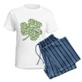 thumbnail image 5 of CafePress - Skulls Shamrock Women's Light Pajamas - Women's Short Sleeve Print T-Shirt and Pants Light Cotton Pajama Set, 5 of 7