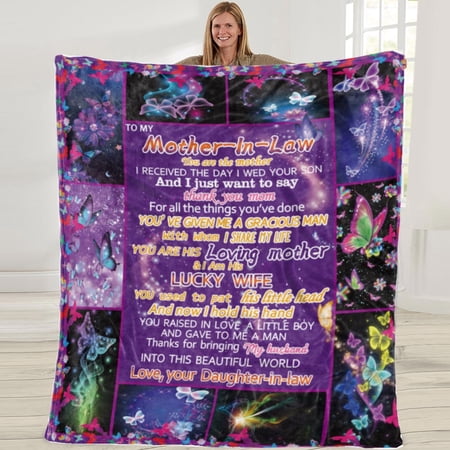 Mother In Law Gifts From Daughter In Law Blanket Women Mothers Day Christmas Day Wedding Bride Mother In Law Gifts From Daughter In Law Blanket Women Mothers Day Christmas Day Wedding Bride