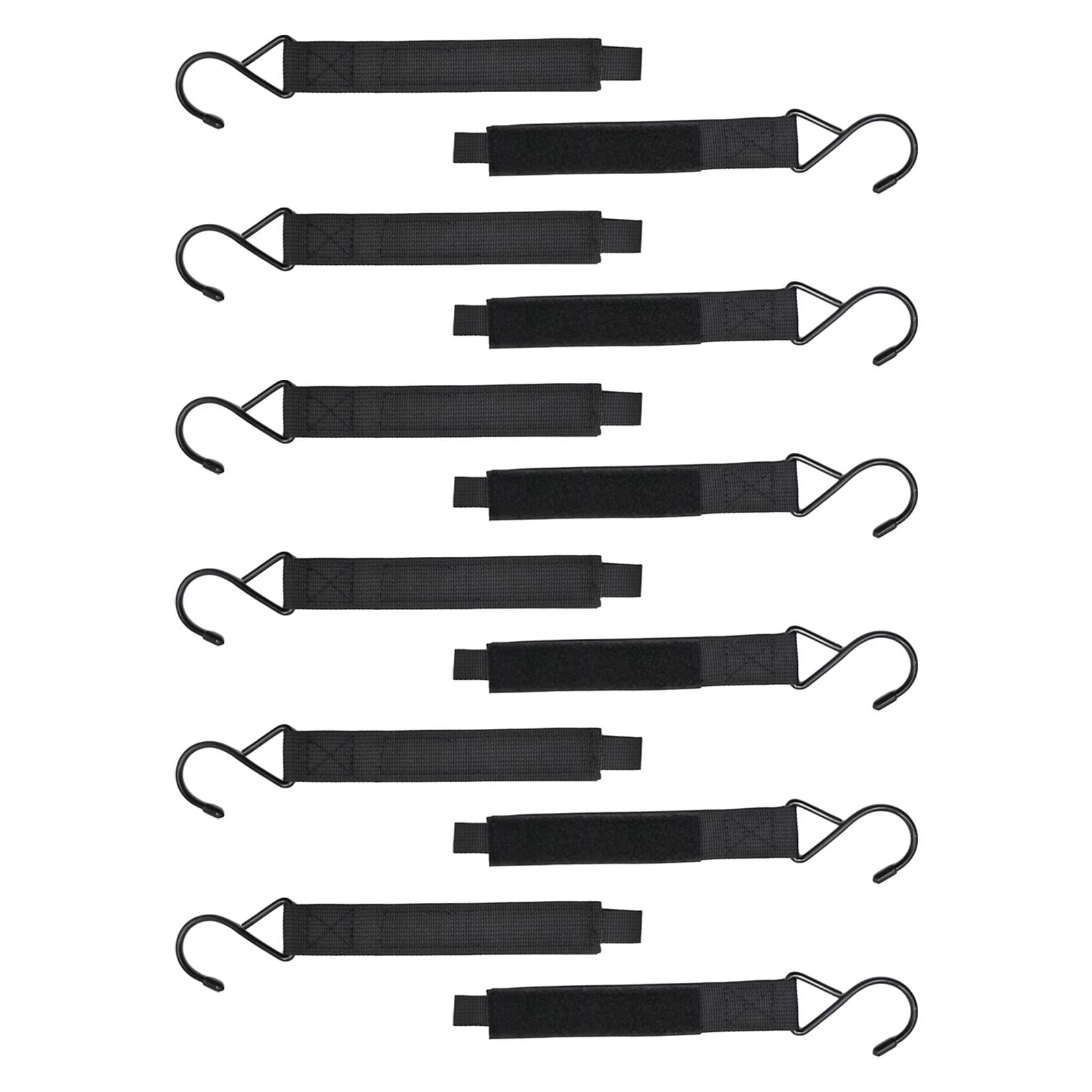 Miulika 12Pcs Ice Fishing Shelter Hooks Coat Hooks Ice Fishing Storage Heavy Duty Hanging Tent Storage Hook for Outdoor Gloves Lights