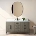 thumbnail image 2 of Vanity Art 60” Single Sink Bathroom Vanity Cabinet with Engineered Marble Countertop, 2 of 9