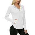 thumbnail image 2 of Neewe Veste Athlétique Légère pour Femmes Protection Solaire Fermeture Éclair Intégrale Chandails à Manches Longues Randonnée Plein Air Poches, 2 of 8