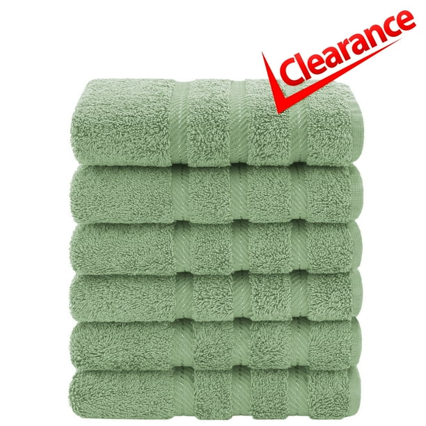 American Soft Linen Hand Towels 100 Turkish Cotton 6 Piece Hand Towel