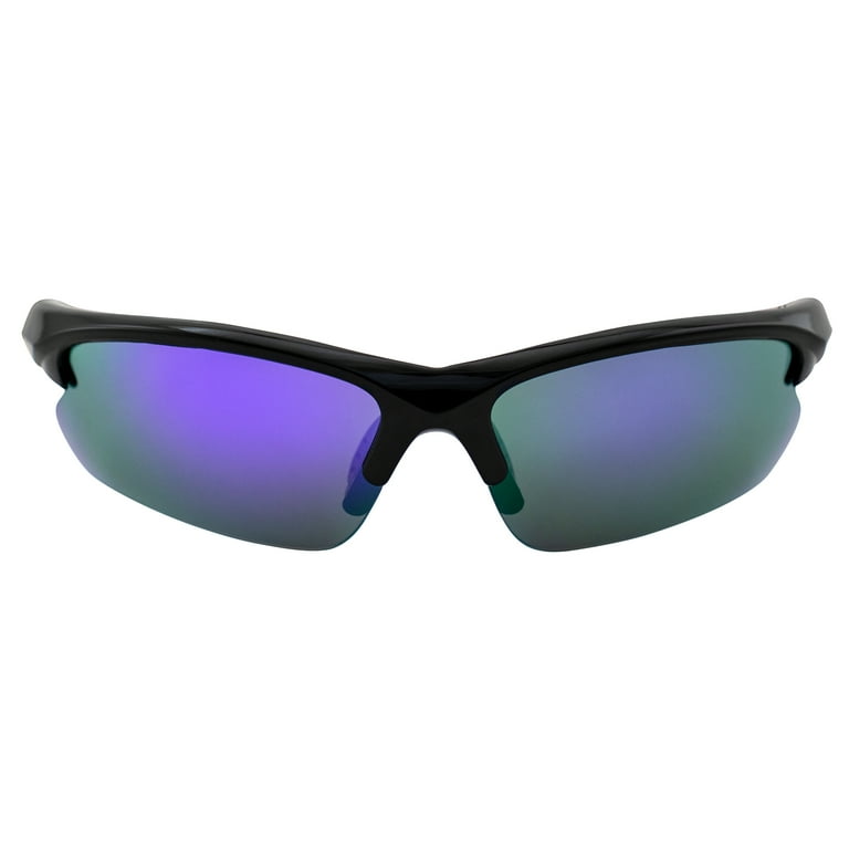 Optic Edge Fireball Shiny Frame with Purple Lens, Black, Purple, One Size