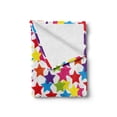 thumbnail image 2 of Modern Soft Flannel Fleece Throw Blanket, Little Rainbow Colored Funky Stars Kids Nursery Boys Girls Theme Print, Cozy Plush for Indoor and Outdoor Use, 50" x 70", Multicolor, by Ambesonne, 2 of 6