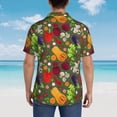 thumbnail image 6 of Daiia Begetable Hawaiian Shirt for Men Gentle Cotton Regular Short Sleeve Casual-XX-Large, 6 of 9